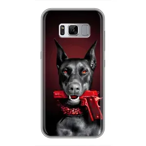 Чехол ДОБЕРМАН для Samsung Galaxy S8 Plus, G955 (Доберман злой)