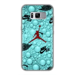 Силиконовый Чехол Nike Air Jordan на Самсунг С8 Плюс (Джордан Найк)