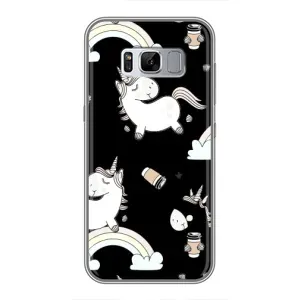 Чехол Unicorn на Samsung Galaxy S8 Plus, G955 (Единорог с кофе)