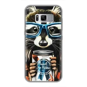 Силіконовий Чохол з Энотами на Samsung Galaxy S8 Plus, G955 (Єнот в окулярах)