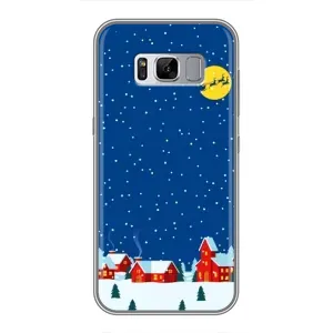 Силіконовий бампер на різдво для Samsung Galaxy S8 Plus, G955 (Місто в снігу)
