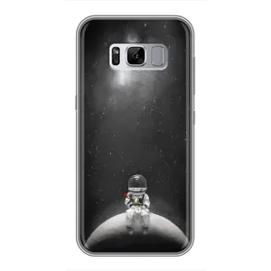 Силіконовый Чохол з принтом "Космонавти" на Samsung Galaxy S8 Plus, G955 (Космонавт романтик)