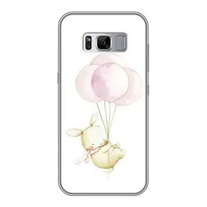 Силіконовий бампер з картинкою звірів для Samsung Galaxy S8 Plus, G955 (Кролик та кульки)