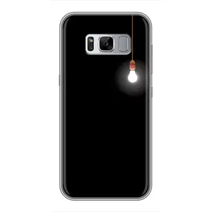 Чехол с картинками на черном фоне для Samsung Galaxy S8 Plus, G955 (Лампочка)