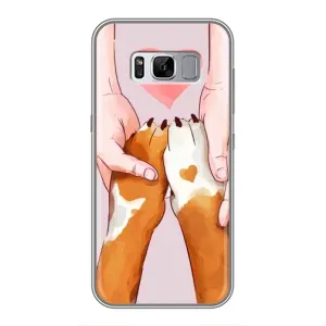 Чехол (ТПУ) Милые собачки для Samsung Galaxy S8 Plus, G955 (Любовь к собакам)