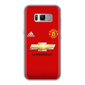 Силиконовые Чехлы принт Футбол на Samsung Galaxy S8 Plus, G955 (Man United)