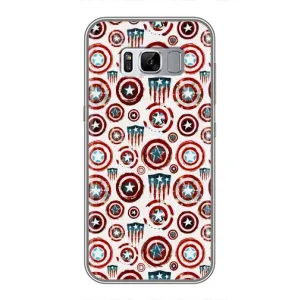 Чохол с Щітом Капітана Америки на Samsung Galaxy S8 Plus, G955 (Марвел щити)