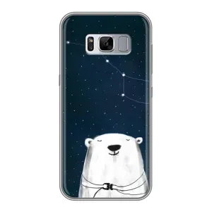 Силіконовий бампер з картинкою звірів для Samsung Galaxy S8 Plus, G955 (Ведмедиця)