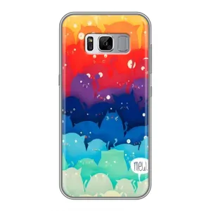 Силиконовый чехол с котиком для Samsung Galaxy S8 Plus, G955 (Mew)