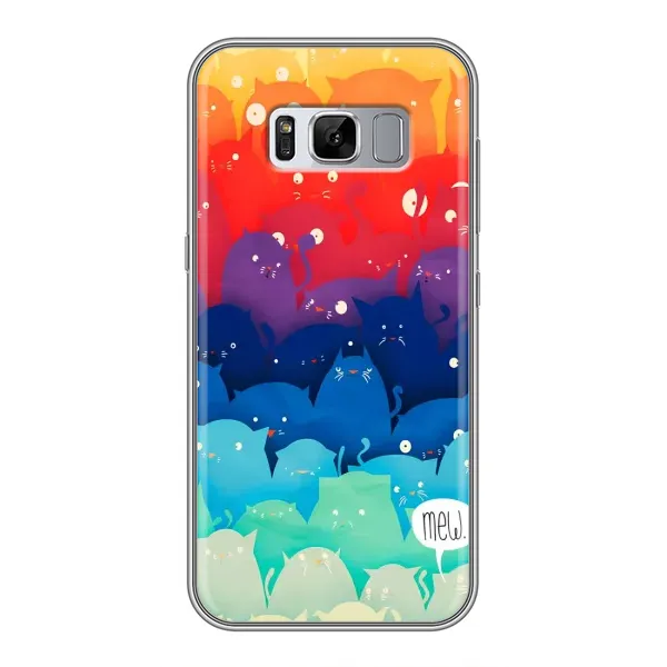 Чехол с рисунком «Mew» для Samsung Galaxy S8 Plus (G955)