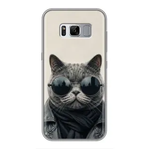 Чехол на тематику: Коты для Samsung Galaxy S8 Plus (G955) (Модный кот)
