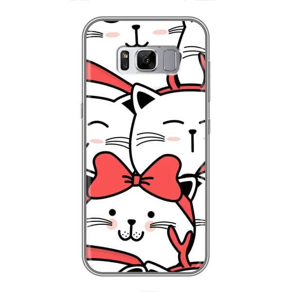 Чехол с рисунком «Новогодние котики» для Samsung Galaxy S8 Plus (G955)