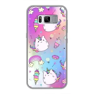 Чехол Unicorn на Samsung Galaxy S8 Plus, G955 (Радуга и Единорог)