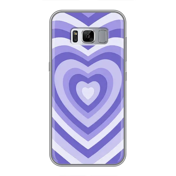 Чехол с рисунком «Сердце фиолет» для Samsung Galaxy S8 Plus (G955)