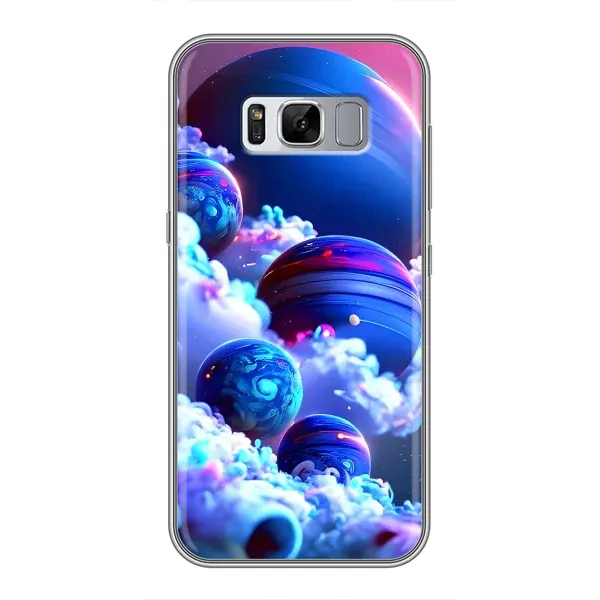 Чехол с рисунком «Синие планеты» для Samsung Galaxy S8 Plus (G955) Чехол с рисунком «Синие планеты» для Samsung Galaxy S8 Plus (G955)