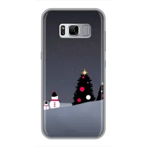 Чехлы на Новый Год Samsung Galaxy S8 Plus, G955 (Снеговички)
