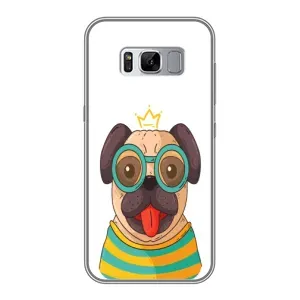 Бампер для Samsung Galaxy S8 Plus, G955 с картинкой "Песики" (Собака Король)