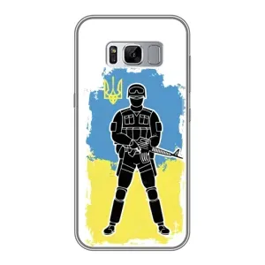 Патріотичні Чохли для Самсунг С8 Плюс (Солдат України)