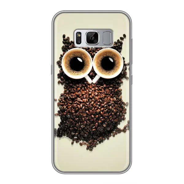 Чехол с рисунком «Сова с зерен кофе» для Samsung Galaxy S8 Plus (G955) Чехол с рисунком «Сова с зерен кофе» для Samsung Galaxy S8 Plus (G955)