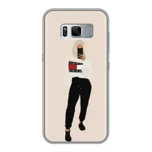 Силиконовый Чехол на Samsung Galaxy S8 Plus, G955 с картинкой Стильных Девушек (Стильная)