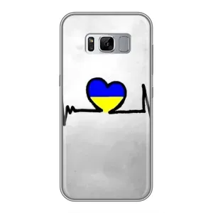 Силіконовий Чохол на Samsung Galaxy S8 Plus, G955 (Я-Україна) (Українська кардіограма)