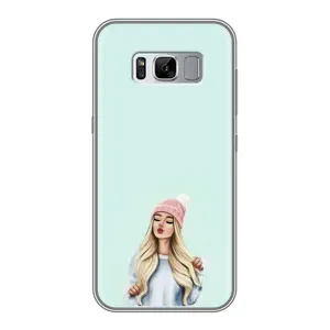 Силиконовый Чехол на Samsung Galaxy S8 Plus, G955 с картинкой Стильных Девушек (В шапке)