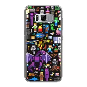 Чохол майнкрафт для Samsung Galaxy S8 Plus, G955 (Усі персонажі)