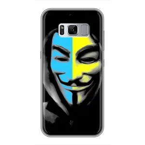 Чехол с Украинской символикой на Самсунг С8 (Анонимус патриот)
