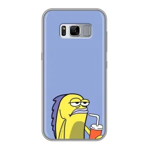 Бампер с принтом Мемы для Samsung Galaxy S8, G950 (Безразличие)