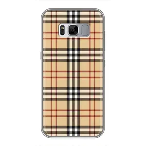 Чехол с Брендами одежды на Самсунг С8 (Burberry стиль)