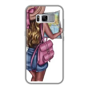 Чехол Стильные девушки на Samsung Galaxy S8, G950 (Девушка Путешественник)
