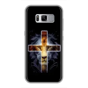 Чехлы для Самсунг С8 (Крест Иисуса) (Иисус Лев)