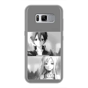 Чехол с персонажами АНИМЕ на Samsung Galaxy S8, G950 (Кирито-Асуна)