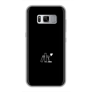 Чехол с картинками на черном фоне для Samsung Galaxy S8, G950 (Книжки)