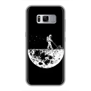 Силіконовый Чохол з принтом "Космонавти" на Samsung Galaxy S8, G950 (Космонавт)
