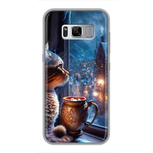 Чохли на Новий Рік Samsung Galaxy S8, G950 (Кіт новорічний)