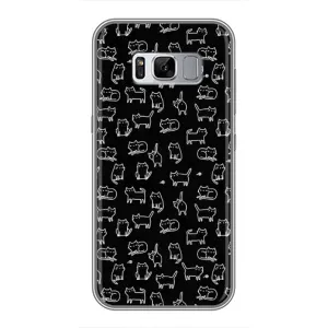Чохол на тематику: Коти для Samsung Galaxy S8 (G950) (Котики на чорному)