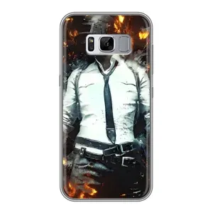 Силиконовый чехол с картинкой "Герой Pubg" на Samsung Galaxy S8, G950 (Man Пубг)