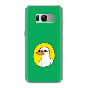 Бампер с принтом Мемы для Samsung Galaxy S8, G950 (Мем Утка)