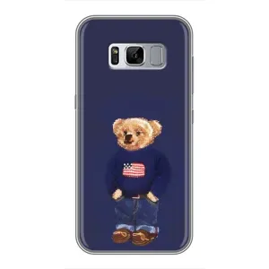 Чехлы Мишка Тедди для Самсунг С8 (Мишка USA)