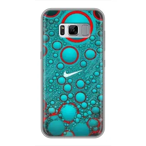 Силіконовый Чохол на Samsung Galaxy S8, G950 з картинкою НАЙК (Найк зелений)