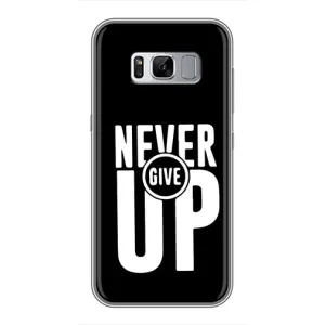 Силіконовый Чохол на Samsung Galaxy S8, G950 з картинкою НАЙК (Never Give UP)