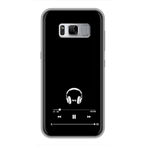 Чехол с картинками на черном фоне для Samsung Galaxy S8, G950 (Плеер)