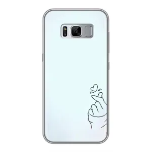 Чехлы (Знак сердечка) на Samsung Galaxy S8, G950 (Сердце на голубом)