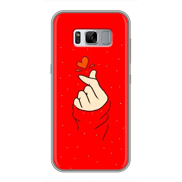Чехол с рисунком «Сердце на красном» для Samsung Galaxy S8 (G950) Чехол с рисунком «Сердце на красном» для Samsung Galaxy S8 (G950)