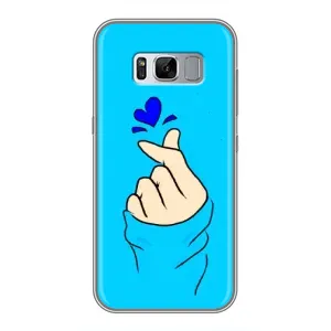 Чехлы (Знак сердечка) на Samsung Galaxy S8, G950 (Сердце на синем)