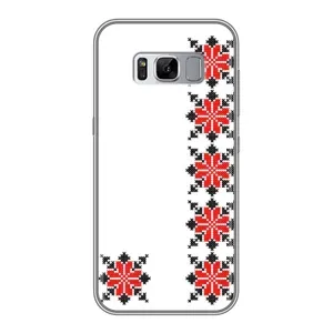 Силиконовый Чехол на Samsung Galaxy S8, G950 с картинкой Вышиванки (Силуэт вышиванки)