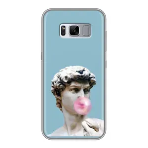 Бампер с принтом Мемы для Samsung Galaxy S8, G950 (Статуя Давида)