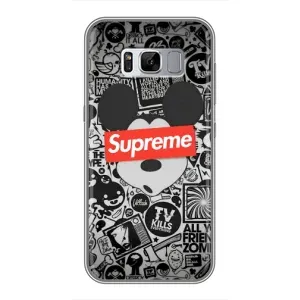 Чехол с Брендами одежды на Самсунг С8 (Supreme Маус)