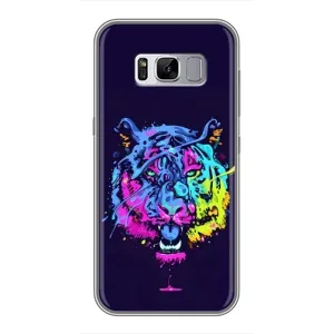 Силіконовий бампер з картинкою звірів для Samsung Galaxy S8, G950 (Тигр-Арт)